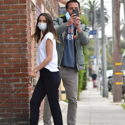Ana de Armas and Ben Affleck Out in Relaxed Stroll with Her Dog