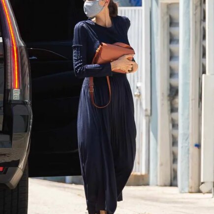 Angelina Jolie Heads Out to Pick Up Supplies with Son Knox