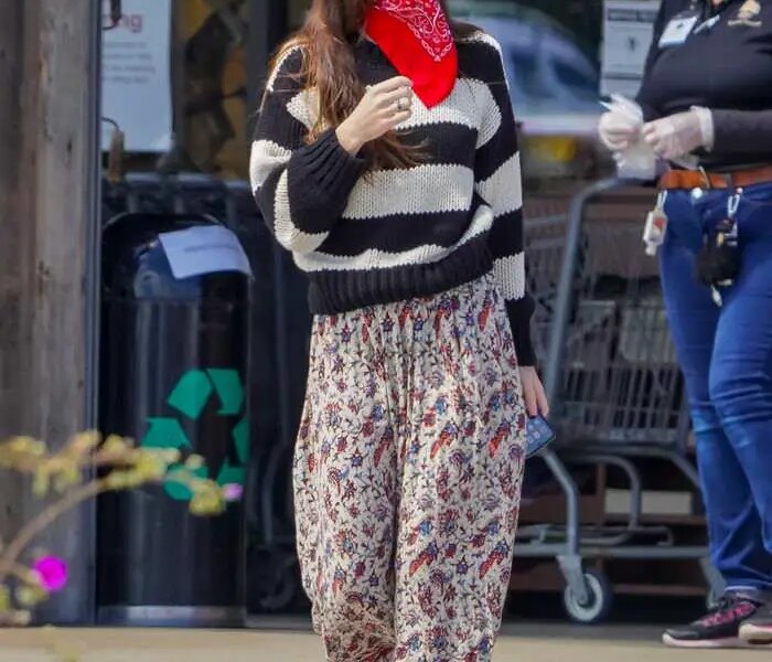 Dakota Johnson Goes Grocery Shopping with Chris Martin
