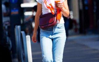 Katie Holmes Steps Out to Pick Up an Iced Coffee in NYC