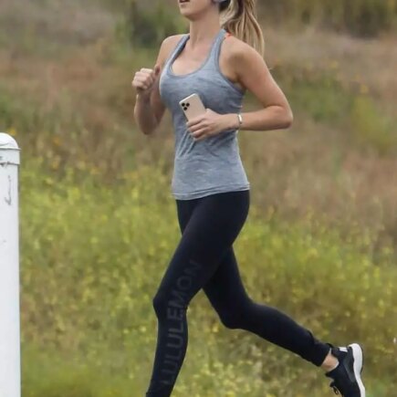 Christina Anstead Out Keeping her Fit Figure in Newport Beach
