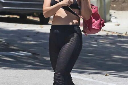 Lady Gaga Wears Strappy Bra-top During Coffee Run in LA