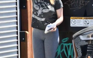 Ariel Winter in Patriotic T-shirt While Out With BF
