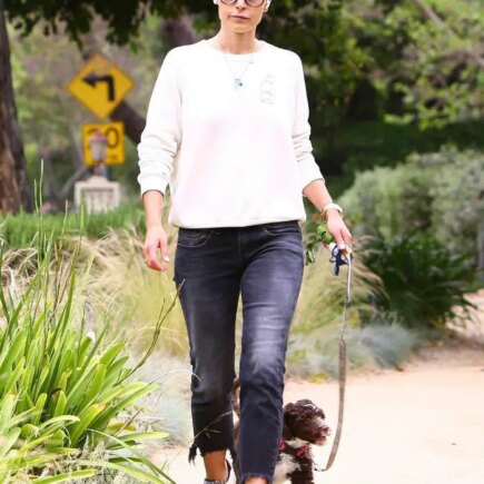 Jordana Brewster Steps Out for a Walk With her Dog in LA