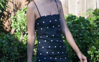 Emily Ratajkowski is Summer-ready in a Polka-dotted Mini Dress