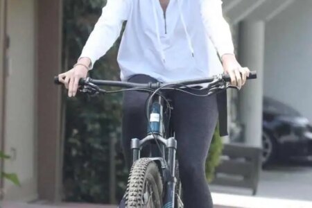 Katherine Schwarzenegger Conceals Her Baby Bump During a Bike Ride