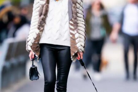 Olivia Palermo Looking Chic While Walking her Dog