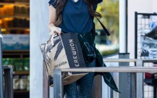 Megan Fox in Tights Shopping in Erewhon Market