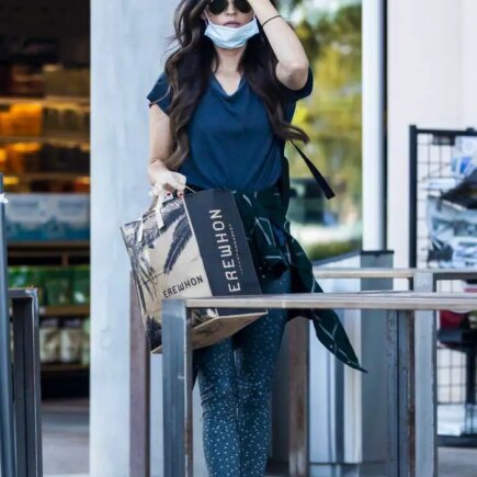 Megan Fox in Tights Shopping in Erewhon Market