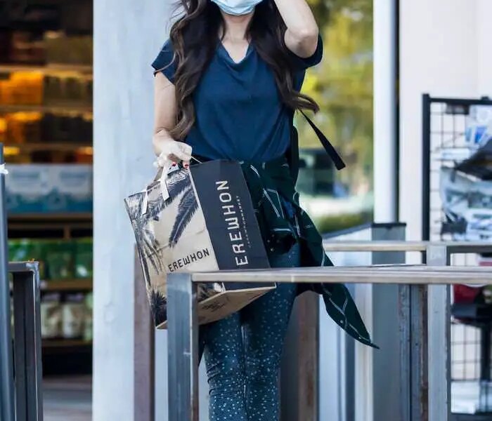 Megan Fox in Tights Shopping in Erewhon Market