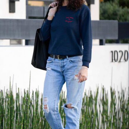 Emmy Rossum Wearing Gloves and Surgical Face Mask in LA