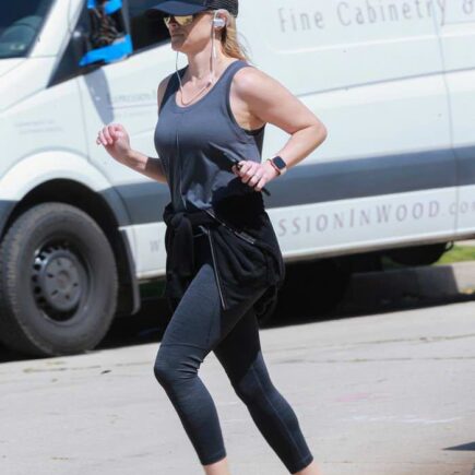 Reese Witherspoon Jogging in Brentwood