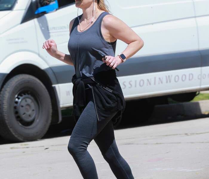 Reese Witherspoon Jogging in Brentwood