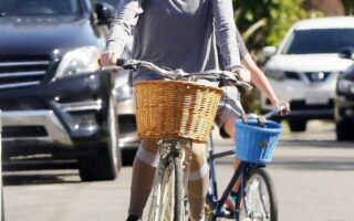 Naomi Watts Takes a Bike Ride Through Brentwood