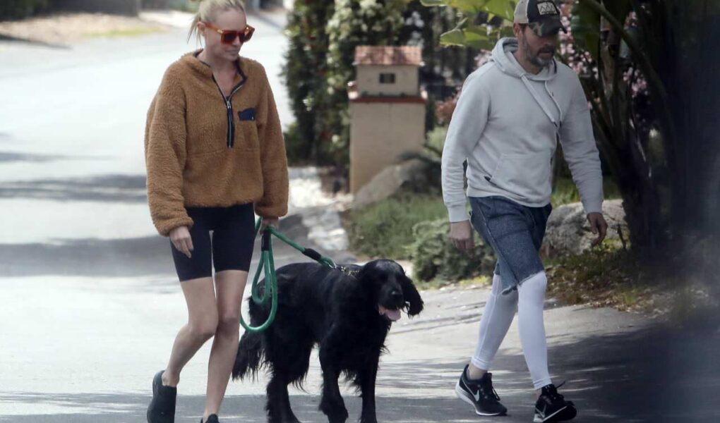 Kate Bosworth in Shorts Out for a Quick Dog Walk in LA
