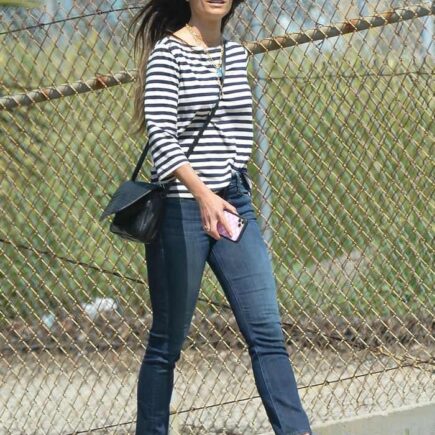 Jordana Brewster Out in Casual Stroll in LA