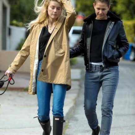 Amber Heard with GF Bianca Butti Walk her Dog in LA