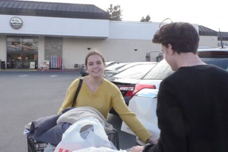 Bailee Madison in Grocery Shopping in Burbank