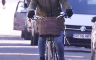 Pippa Middleton Riding her Bike in West London