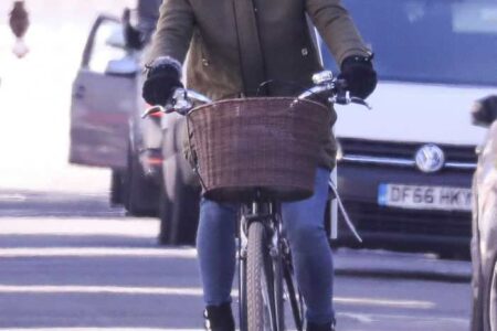 Pippa Middleton Riding her Bike in West London