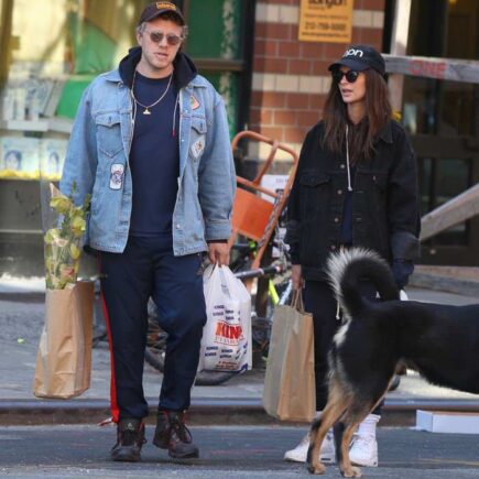 Emily Ratajkowski Out for Supplies with her Husband Sebastian Bear-McClard