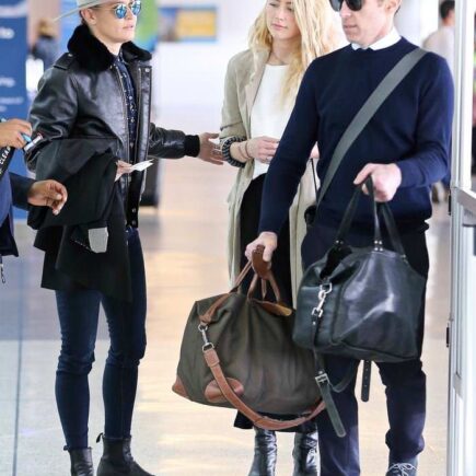 Amber Heard With Girlfriend at LAX Airport in LA