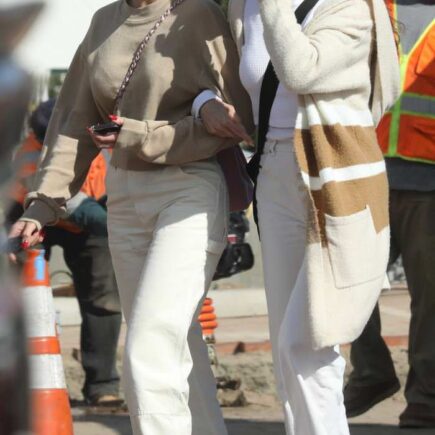 Sofia Richie With Her Mom Outside Tra Di Noi Restaurant