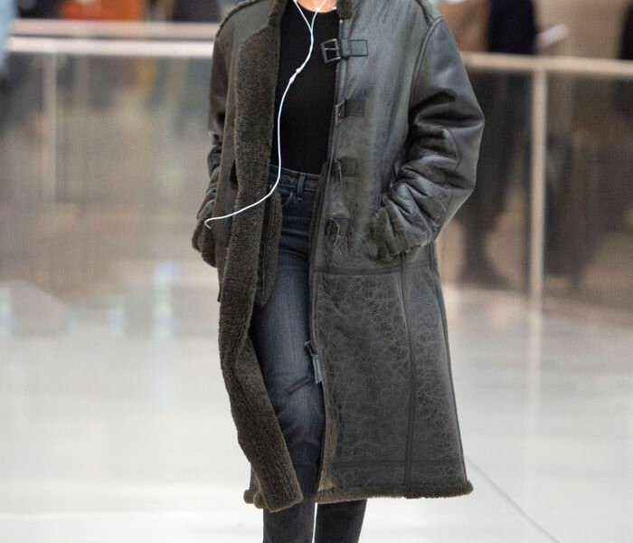 Ashley Benson in Edgy Chic Outfit at JFK Airport in NYC