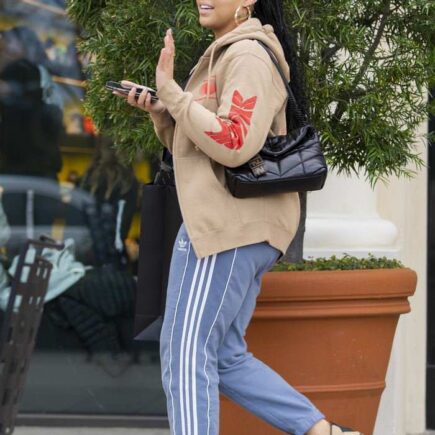 Jordyn Woods Outside Feature Store in Calabasas