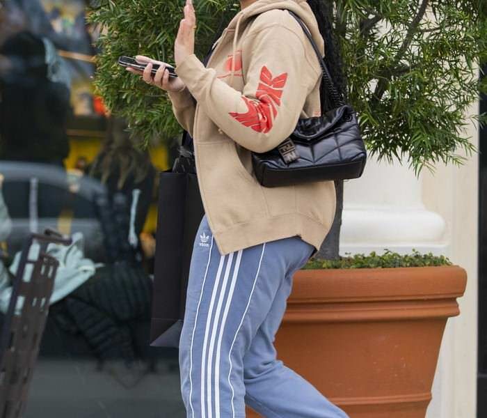 Jordyn Woods Outside Feature Store in Calabasas