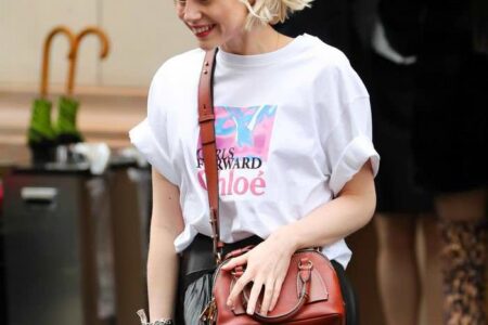 Lucy Boynton Looks Casual Leaving Her Hotel in Paris