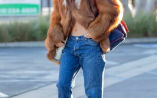 Kylie Jenner Showcases Effortless Style in Luxurious Fur Coat and Heels
