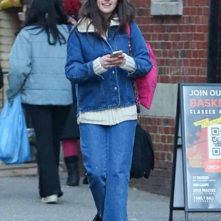 Suri Cruise Embraces Valentine’s Day with New York Chic in Oversized Denim