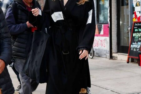 Angelina Jolie Turns Heads in All-Black Ensemble in New York