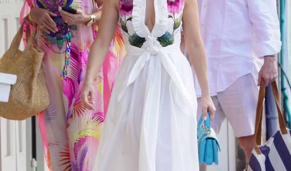 Jennifer Lopez Turns St. Barts Streets into Runway in Elegant White Dress