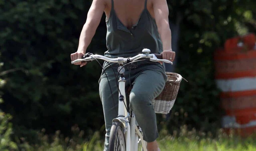 Jennifer Lopez Stuns in Olive Green Jumpsuit During Hamptons Bike Ride