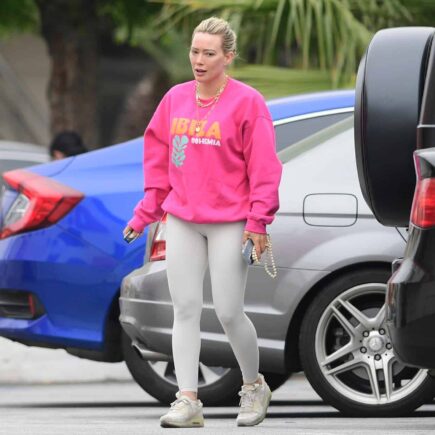 Hilary Duff Flaunting Her Athleisure Style as She Runs LA Errands