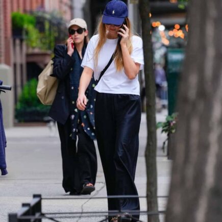 Jennifer Lawrence Exudes Casual Cool in a White T-shirt and Baggy Pants