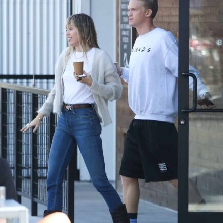 Miley Cyrus Rocks Effortless Spring Style with Ex-Boyfriend in LA