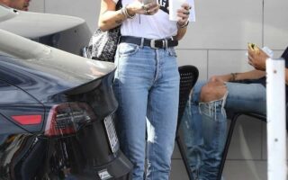 Miley Cyrus Models a Rock ‘n’ Roll Look for Lunch in LA with Her Ex