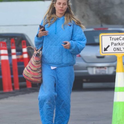 Heidi Klum Rocks Casual Blue Sweats and No Makeup on Vet Visit