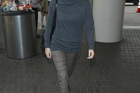 Emma Watson Looks Effortlessly Stylish and Comfortable at LAX Airport