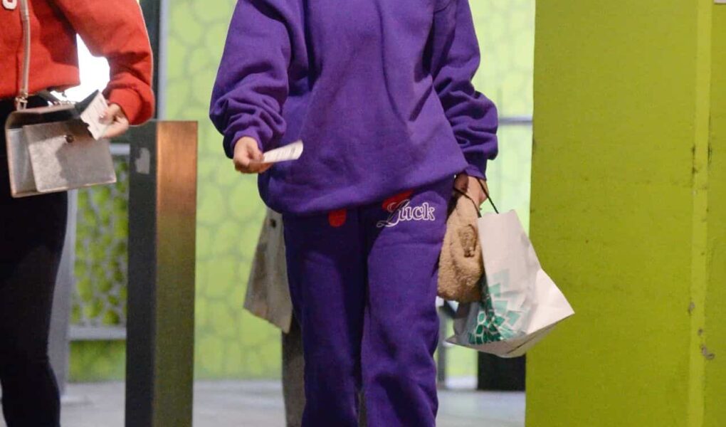 Vanessa Hudgens Rocks the Simon Miller Clogs in All-Purple Outfit