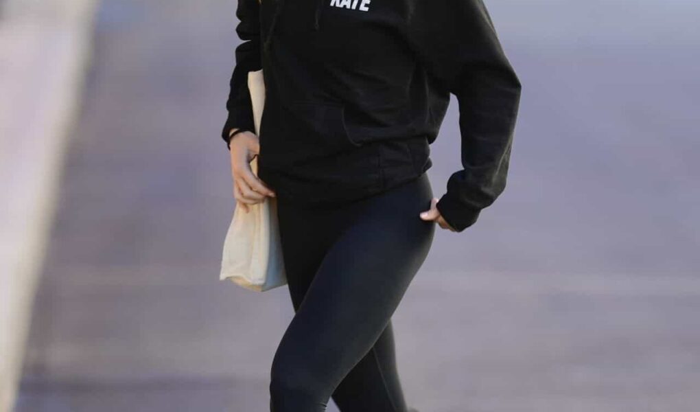 Olivia Wilde Spotted Leaving California Gym in All-Black Workout Ensemble