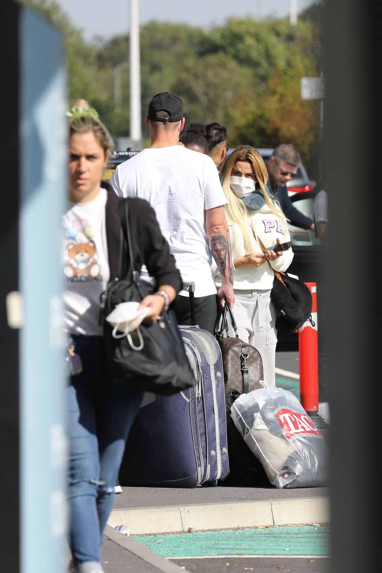 Katie Price at Stanstead Airport in London 2