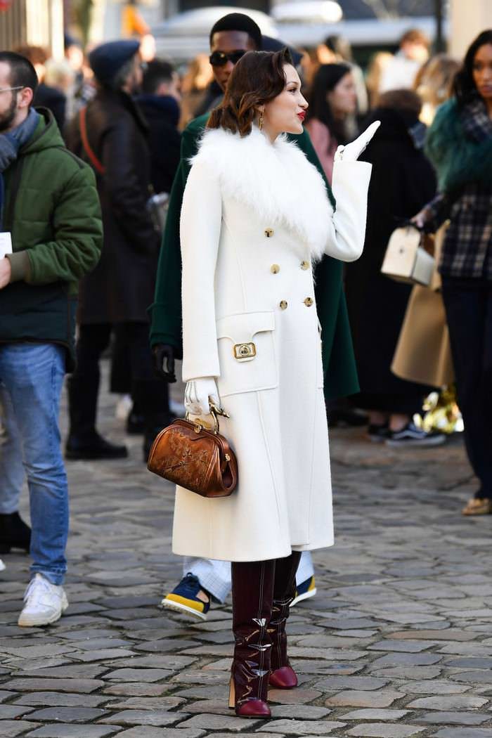 bella hadid leaving lanvin fashion show in paris 3