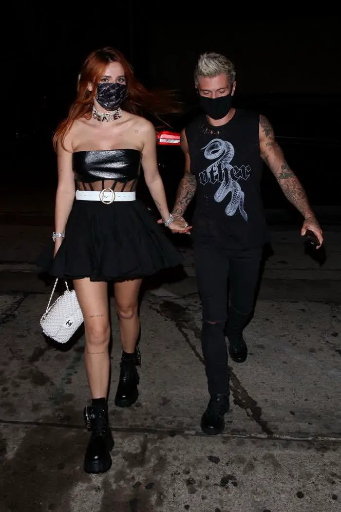 bella thorne and benjamin mascolo step out for dinner in west hollywood 1