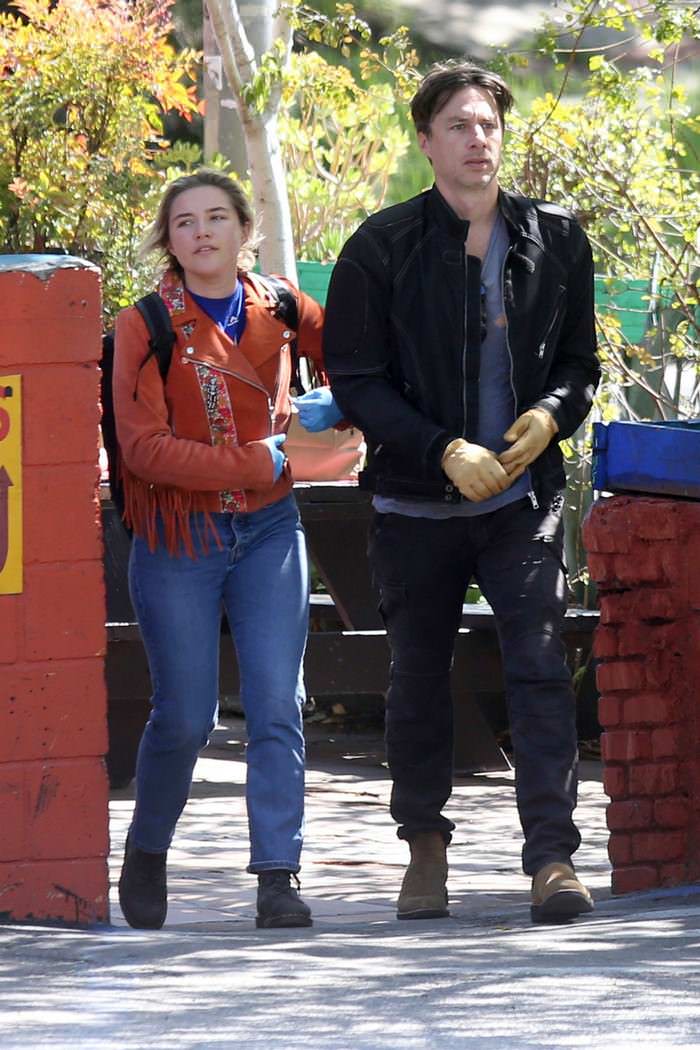 florence pugh and zach braff out in los angeles 1
