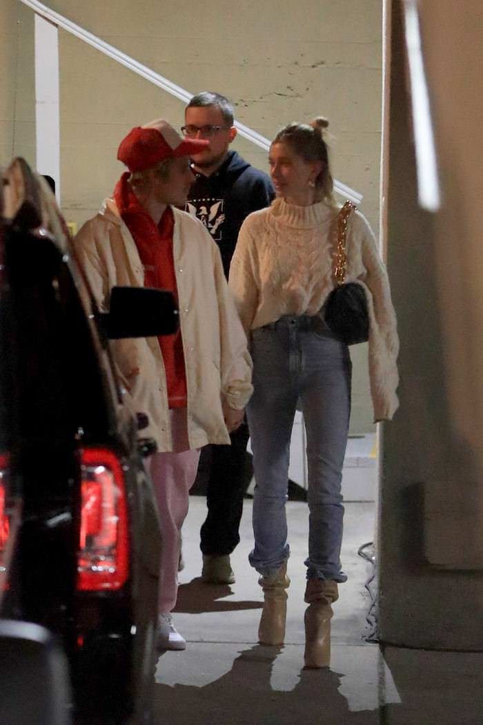 hailey rhode bieber and justin bieber at hillsong church in los angeles 3
