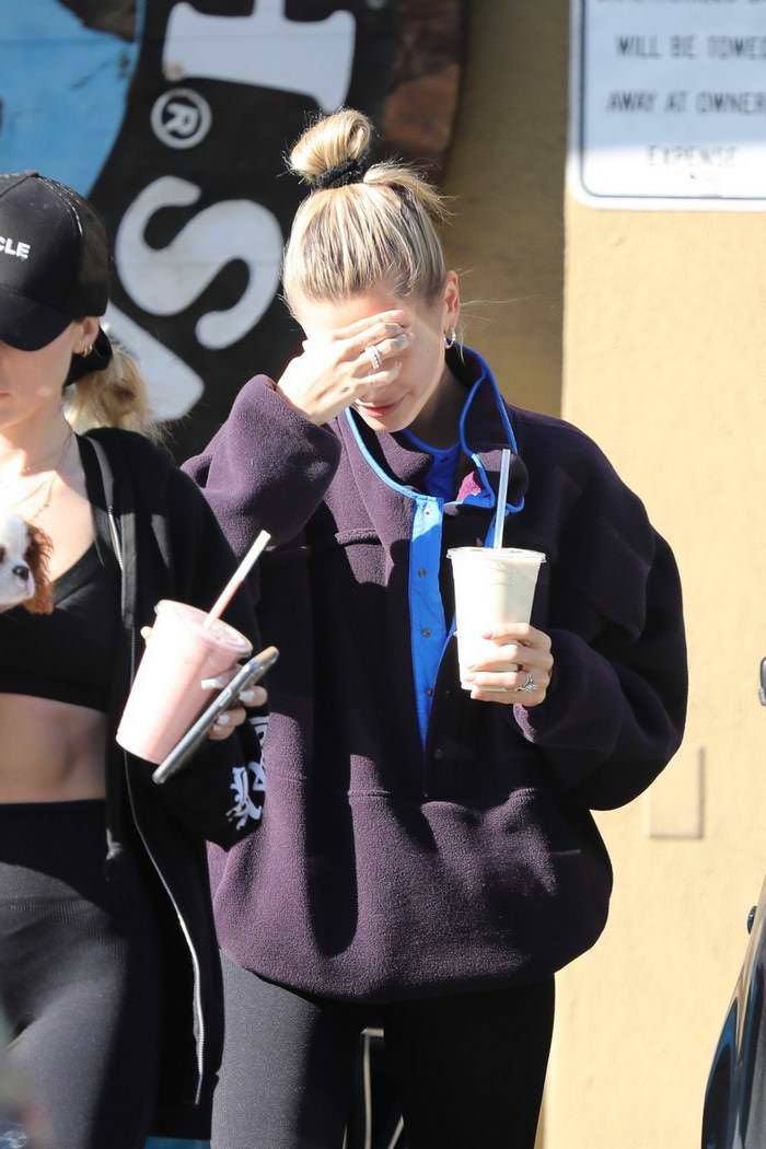 hailey rhode bieber leaving earthbar in west hollywood 3